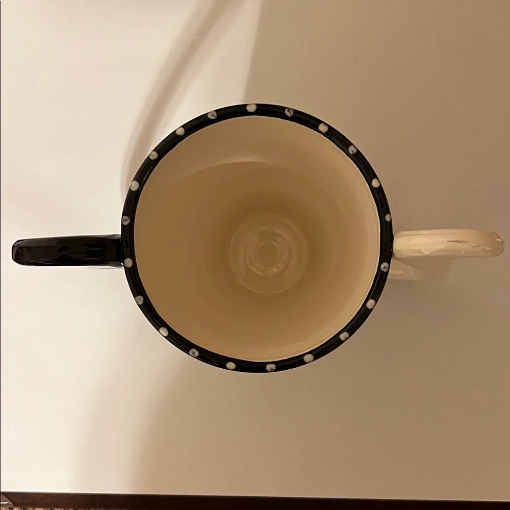 April Gadler. 2007 Handmade. Black and White Cat Design Vase. NWOT - Picture 3 of 6